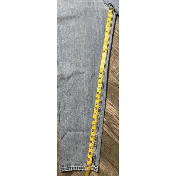 Levi's 550 Vintage Relaxed Fit Tapered Leg Light Wash High Rise Blue Jeans 40x31 - Picture 8 of 11